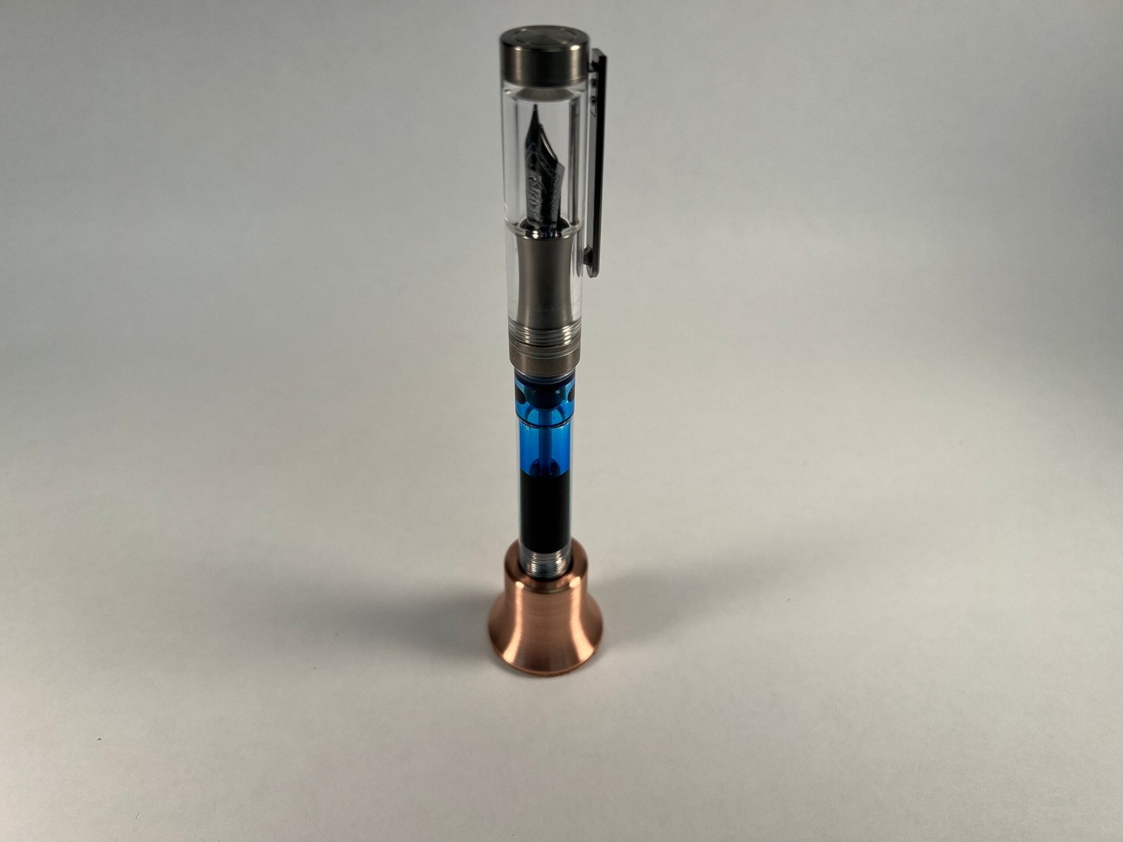Copper Pen Stand - Solid Machined Copper Pen Holder - Paper Weight