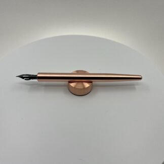 Solid Copper Calligraphy Dip Pen with Pen Rest – Blue Pumpkin Nib