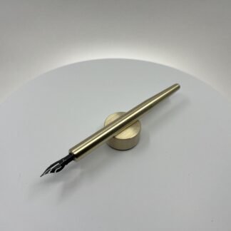 Brass Calligraphy Dip Pen with Blue Pumpkin Nib – Classic Elegance Meets Modern Design