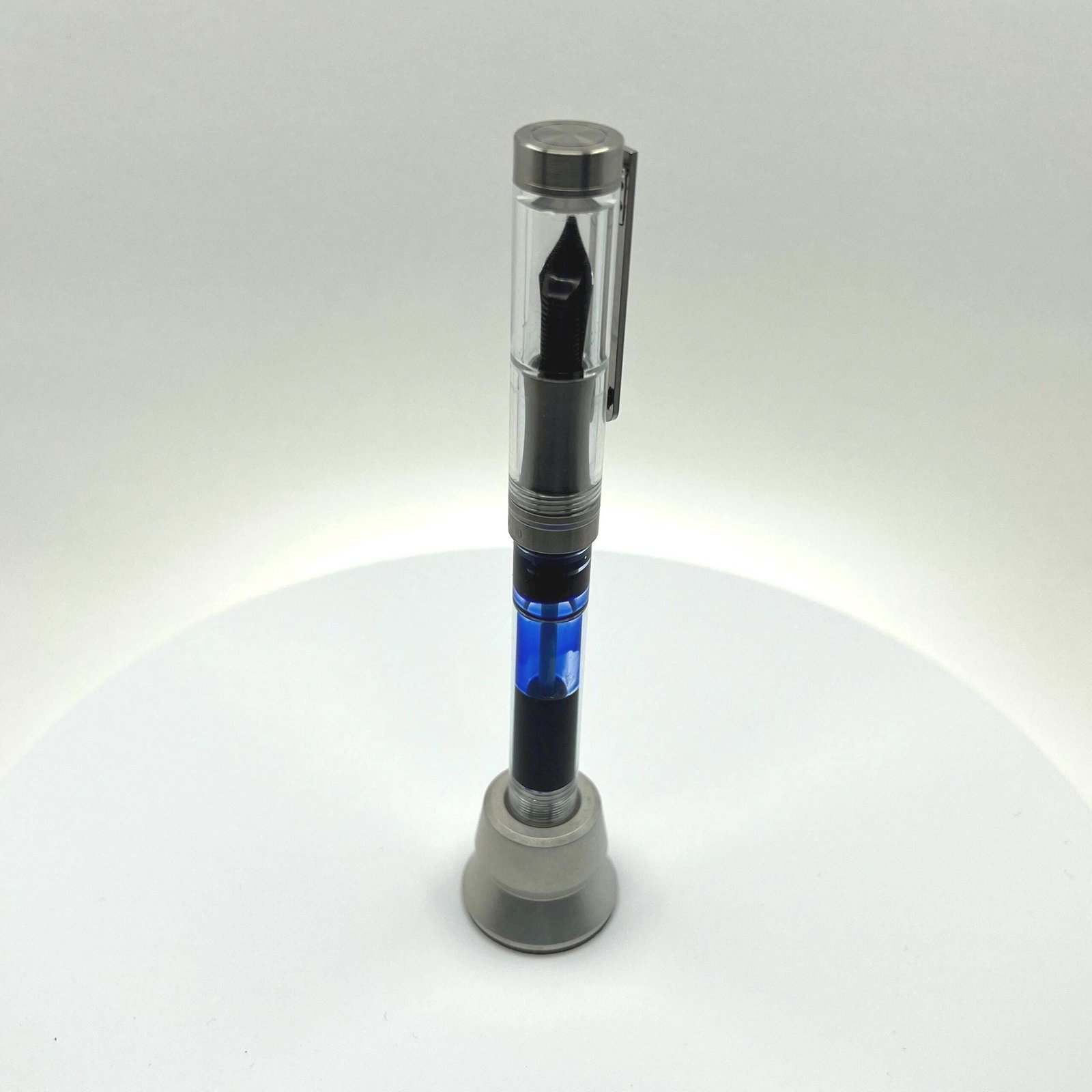 Angular Pen Stand - Solid Machined Aluminum Pen Holder