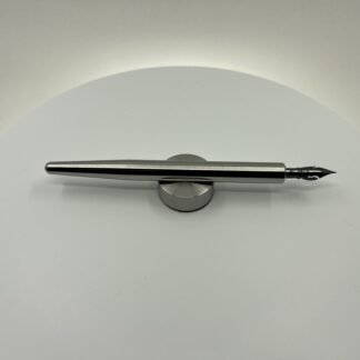 Premium Grade 5 Titanium Calligraphy Dip Pen with Blue Pumpkin Nib – Modern & Minimalist Design